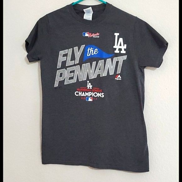 AUTHENTIC COLLECTION MLB Dodgers 2017 Pennant Sm. - Picture 2 of 7